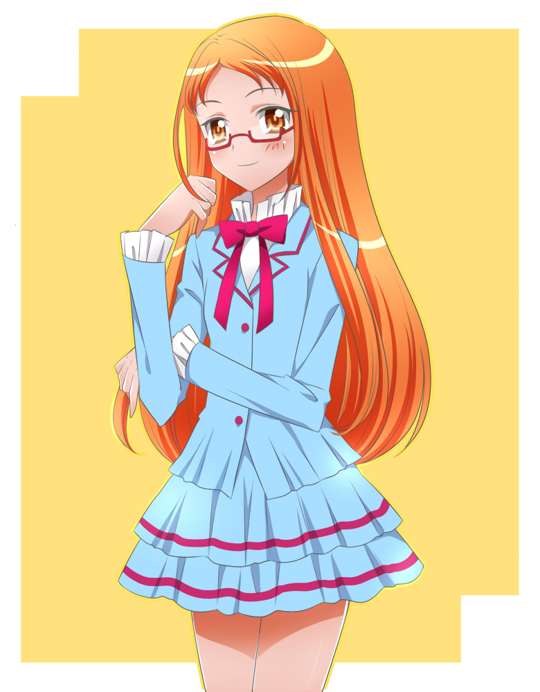 shirabe ako (precure and 1 more) drawn by kagami_chihiro