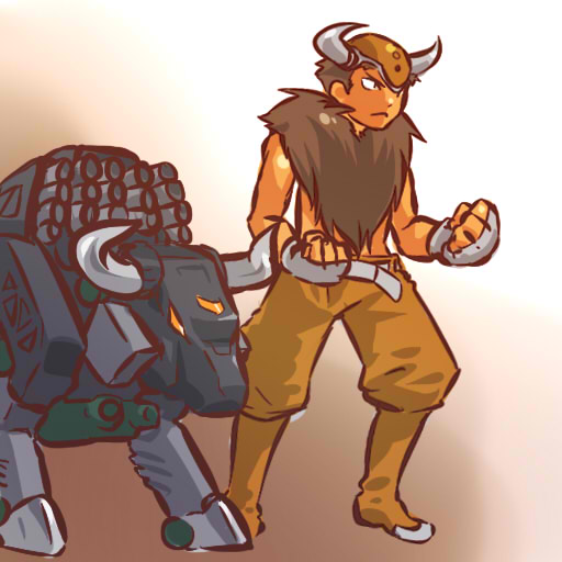 tauros and dibison (pokemon and 1 more) drawn by hitec