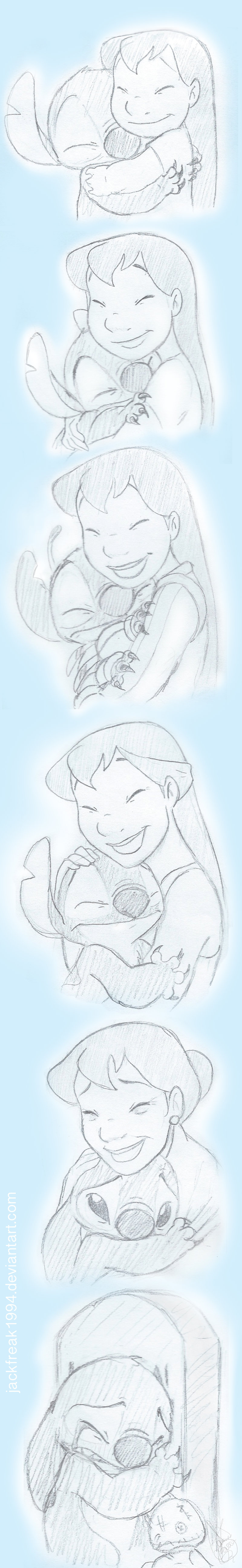 stitch and lilo pelekai (lilo & stitch) drawn by db-artwork