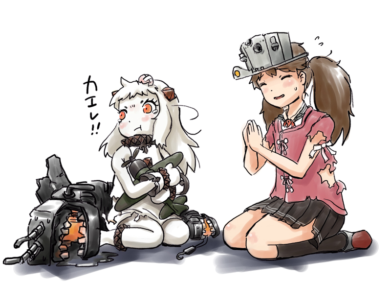 ryuujou and northern ocean princess (kantai collection) drawn by karasu_(naoshow357)