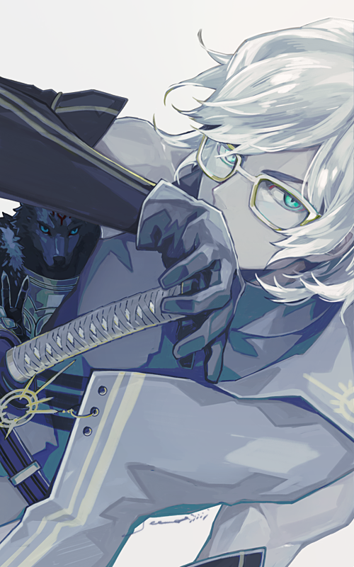 ishida mitsunari and kukochihiko (fate and 1 more) drawn by sei_8220