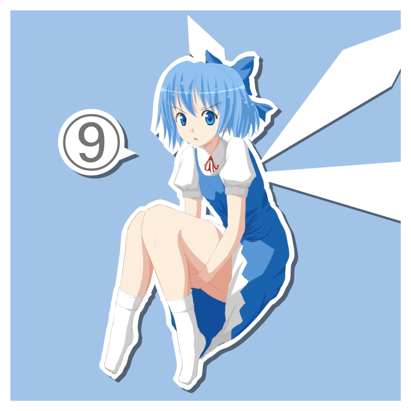 cirno (touhou) drawn by derrasanc
