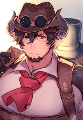 barawa and chat noir (granblue fantasy) drawn by haneten_kagatsu
