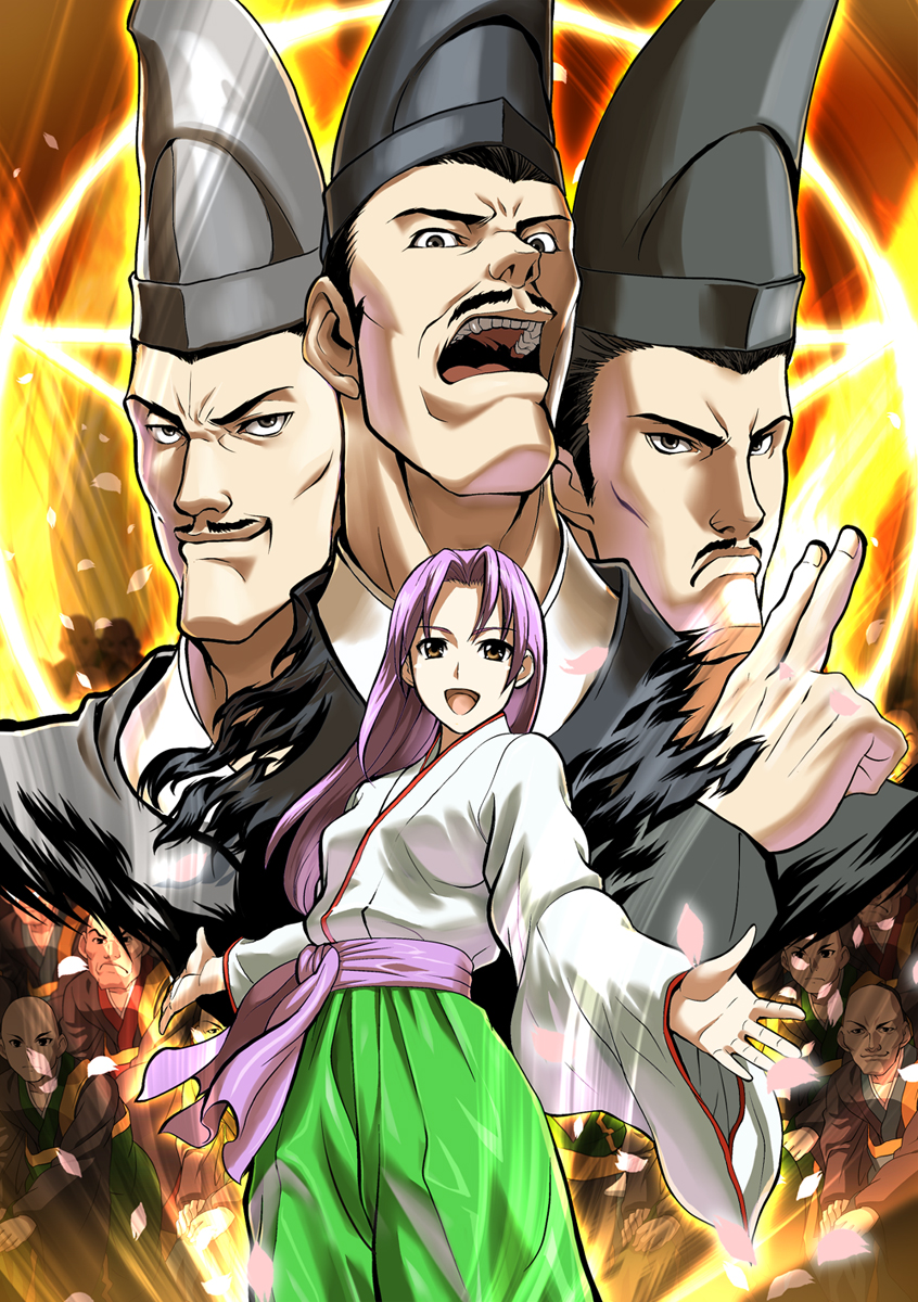 yabeno hikomaro, kotohime, and bouzu dancers (gouketsuji ichizoku and 1 more) drawn by g-tetsu