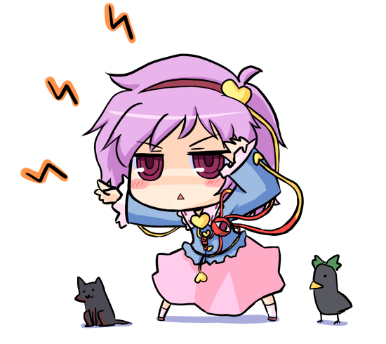 komeiji satori, kaenbyou rin, and reiuji utsuho (touhou) drawn by nekoyama