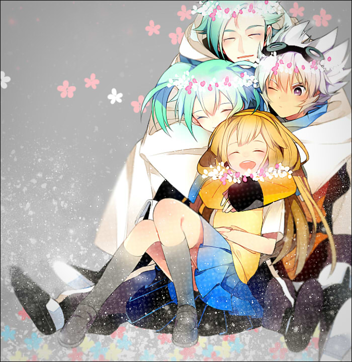 fei rune, nanobana kinako, saryuu evan, and asurei rune (inazuma eleven and 2 more) drawn by hakusai_(tiahszld)