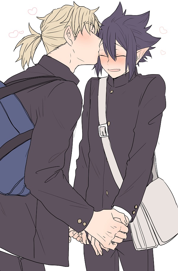 togata mirio and amajiki tamaki (boku no hero academia) drawn by tama4664amat