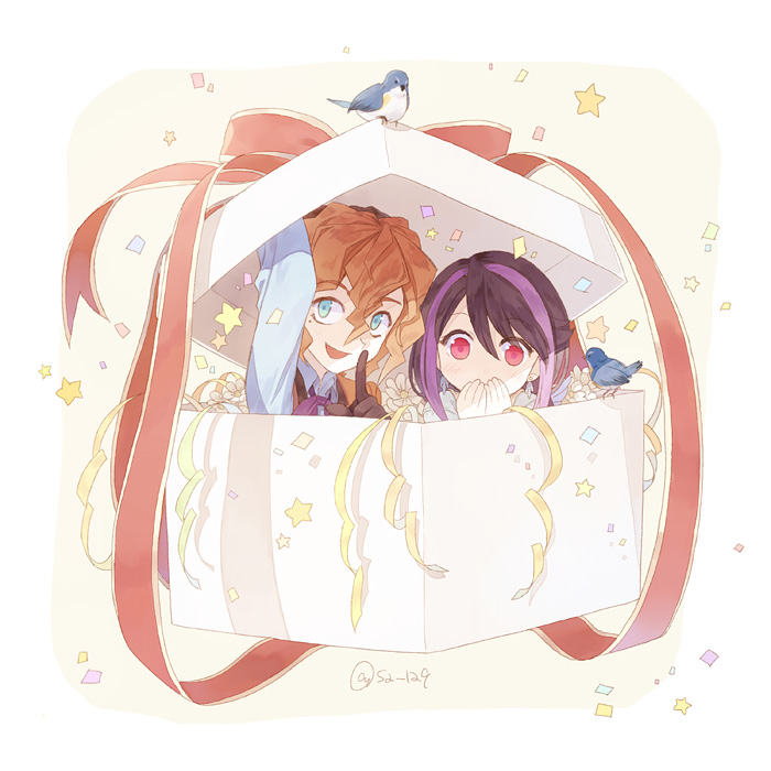 kurosaki ruri and dennis macfield (yu-gi-oh! and 1 more) drawn by itsuki_(s2_129)