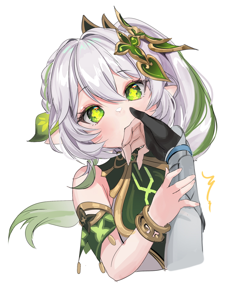 lumine and nahida (genshin impact) drawn by mikan03_26