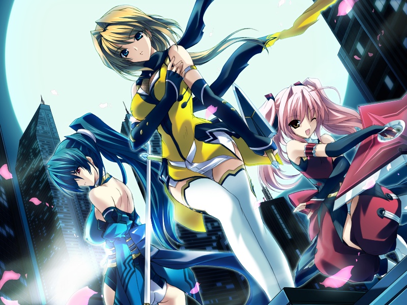 takamori haruka, shihoudou narika, and subaru (choukou and 1 more) drawn by onigirikun
