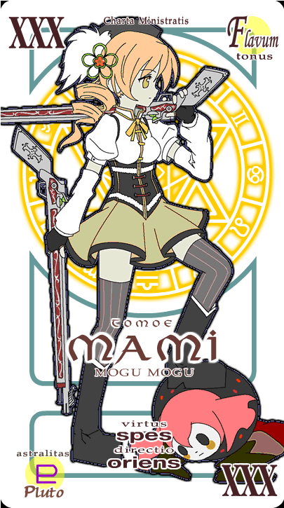 tomoe mami and charlotte (mahou shoujo madoka magica and 2 more) drawn by bellzelute_(126698)