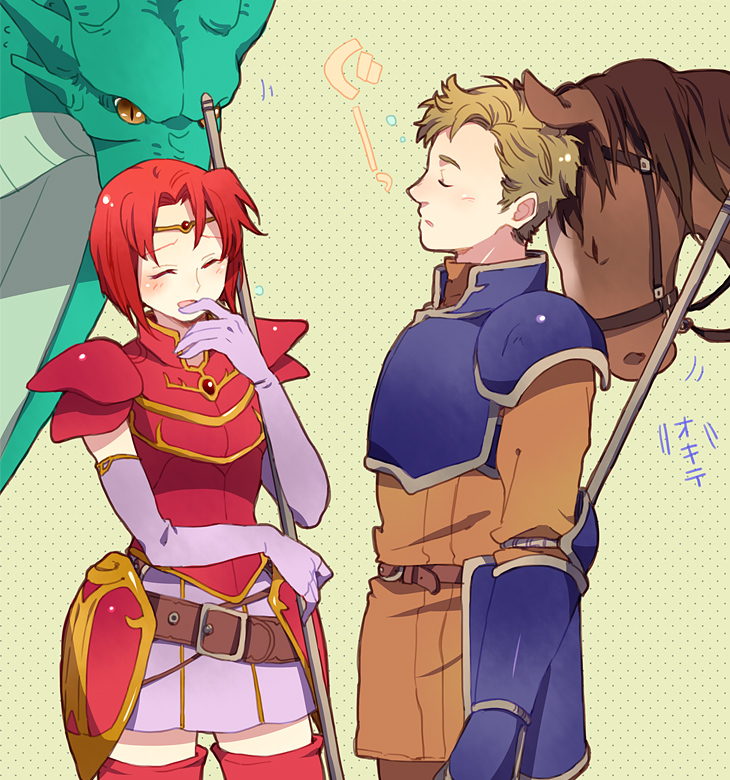 melady, trec, and tryffin (fire emblem and 1 more) drawn by guttary