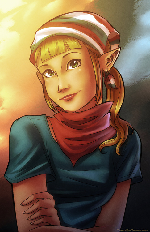 aryll (the legend of zelda and 1 more) drawn by tiuana_rui