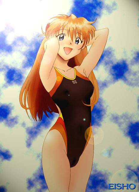 souryuu asuka langley (neon genesis evangelion) drawn by eisho_(eisho-kan)