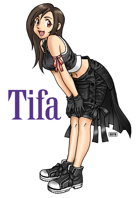 tifa lockhart (final fantasy and 2 more) drawn by keith_(keith's_workshop)