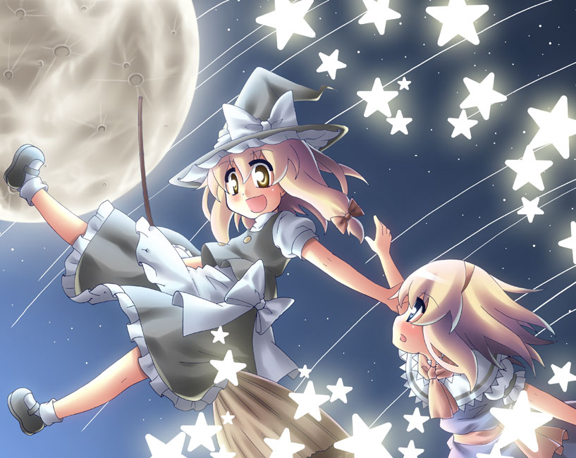 kirisame marisa and alice margatroid (touhou) drawn by higuredachi