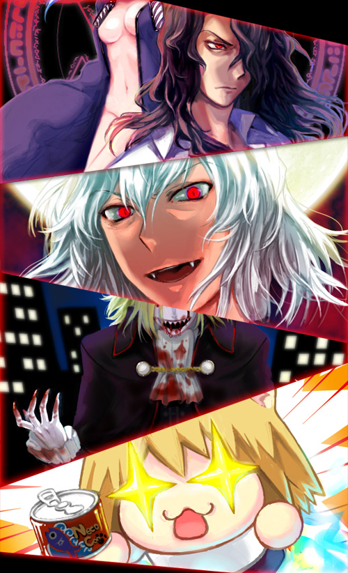 ciel, neco-arc, michael roa valdamjong, tohno shiki, wallachia, and 1 more (tsukihime and 1 more) drawn by kuroi_nyan