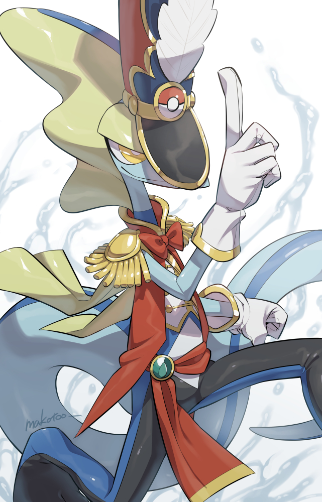 inteleon (pokemon and 1 more) drawn by makoto_ikemu