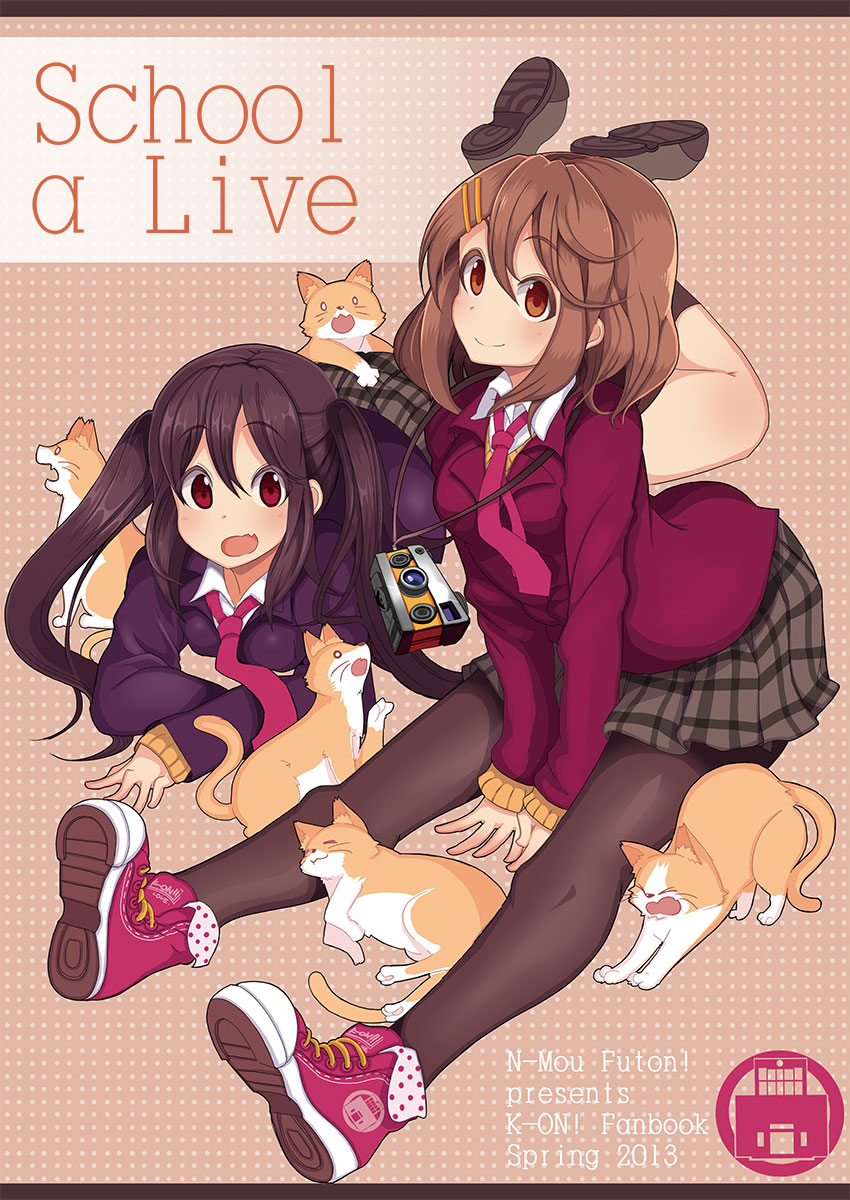 nakano azusa and hirasawa yui (k-on!) drawn by bel-tree