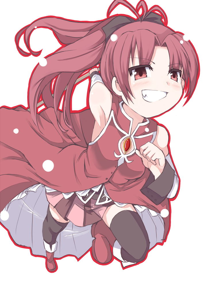sakura kyoko (mahou shoujo madoka magica) drawn by darkside