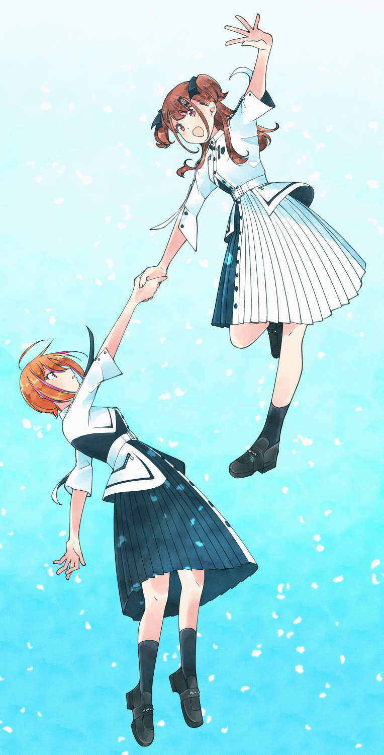 sera honoka and himuro mizuki (22/7) drawn by trefle_r