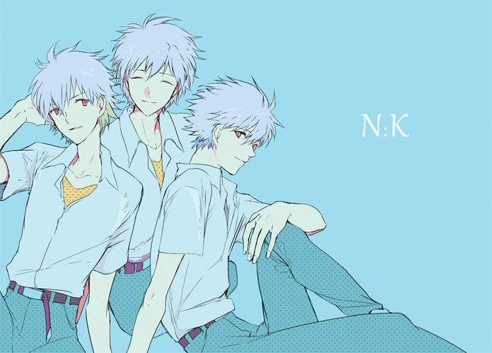 nagisa kaworu (neon genesis evangelion and 1 more) drawn by saifu_(sisutakh)