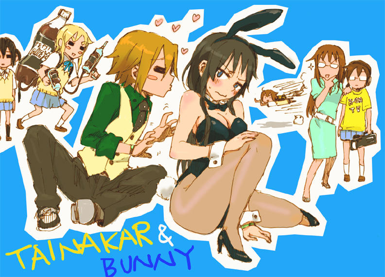 akiyama mio, nakano azusa, hirasawa yui, tainaka ritsu, kotobuki tsumugi, and 4 more (k-on! and 1 more)