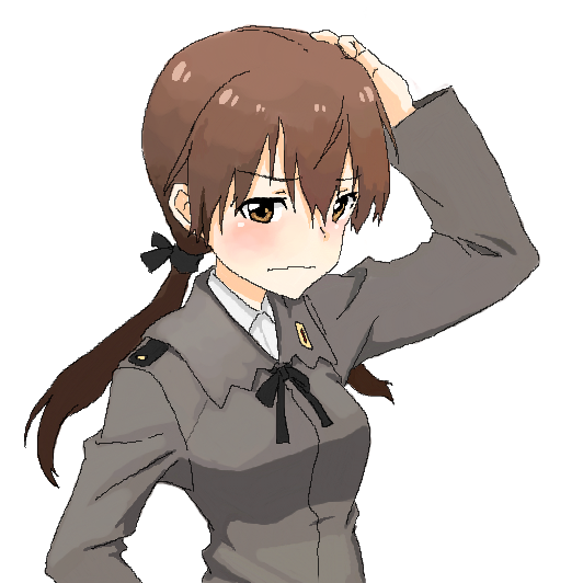 gertrud barkhorn (world witches series and 1 more) drawn by shiratama_(hockey)