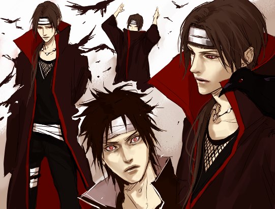 uchiha sasuke and uchiha itachi (naruto) drawn by lily_(artist)