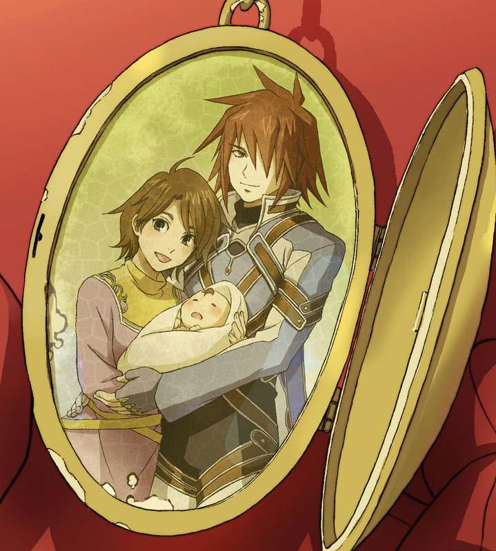 lloyd irving, kratos aurion, and anna irving (tales of and 1 more) drawn by shimabara