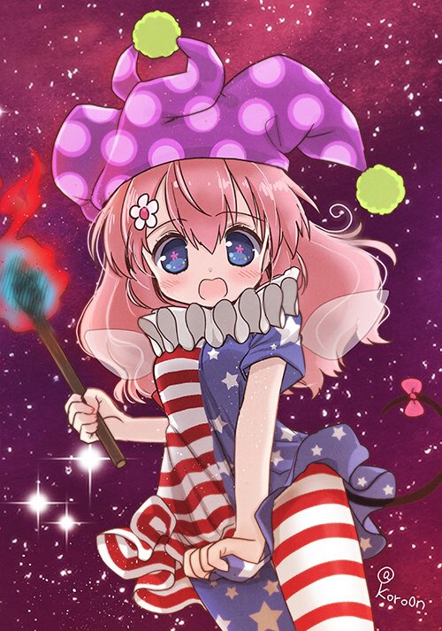 clownpiece and un (touhou and 1 more) drawn by biyon
