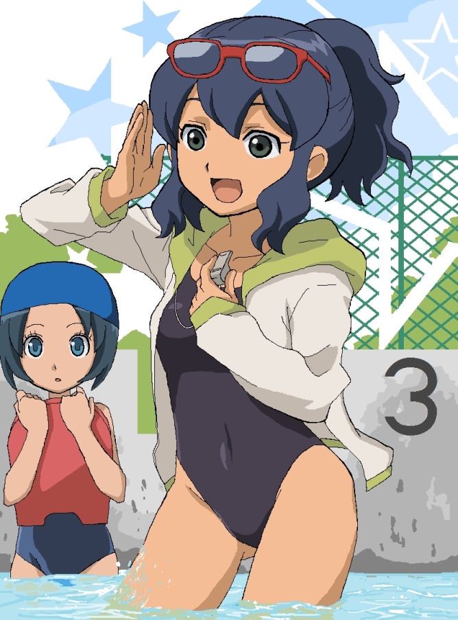 otonashi haruna and sorano aoi (inazuma eleven and 1 more) drawn by wakusei_hakai_otoko