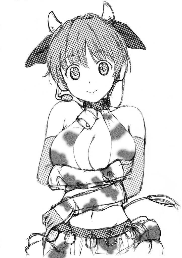 oikawa shizuku (idolmaster and 1 more) drawn by echolocation
