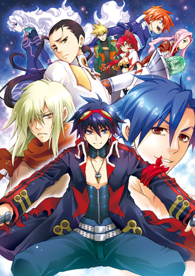 yoko littner, nia teppelin, simon, kamina, viral, and 5 more (tengen toppa gurren lagann) drawn by omega_2-d
