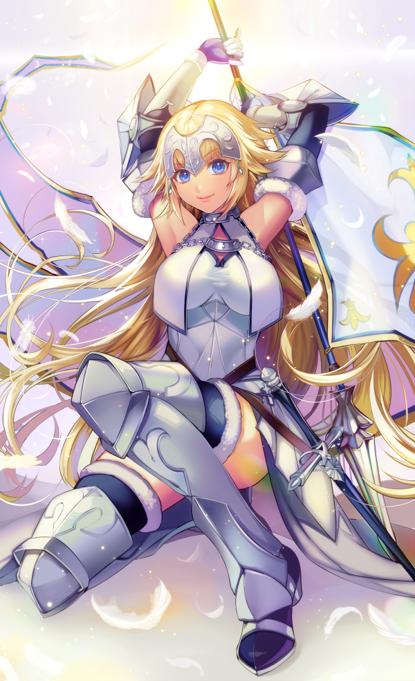 jeanne d'arc (fate and 1 more) drawn by matsurika_youko