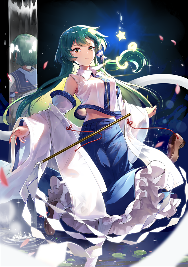 kochiya sanae (touhou and 1 more) drawn by emerane