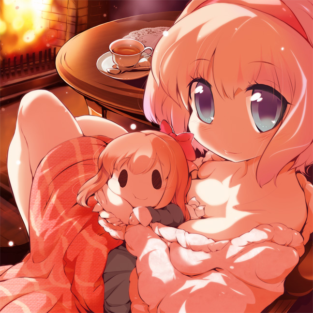 alice margatroid and shanghai doll (touhou) drawn by usoneko