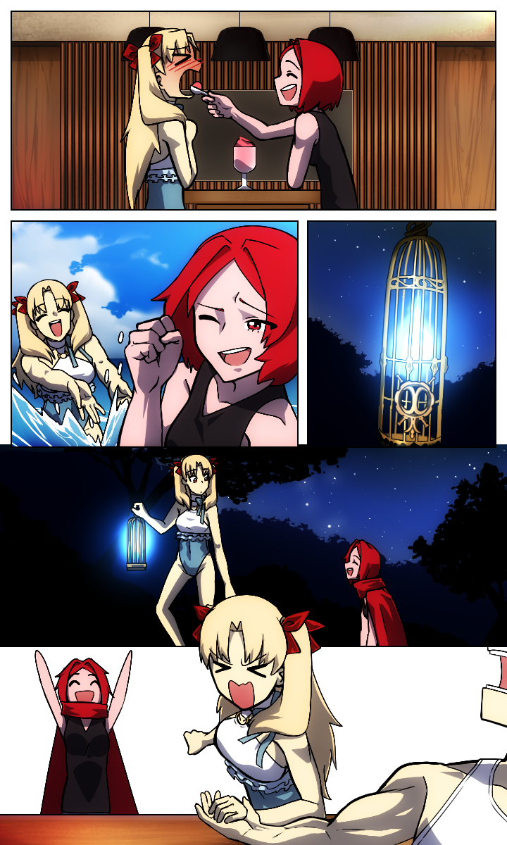 ereshkigal, space ereshkigal, and omaira (original and 2 more) drawn by lazyartlazy12
