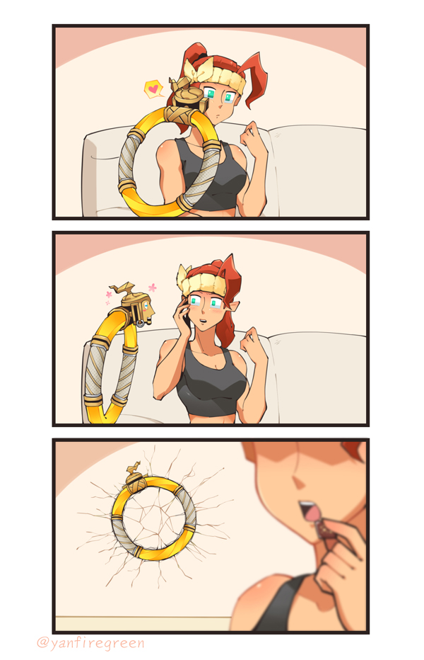 ring fit trainee and ring (ring fit adventure) drawn by yan531