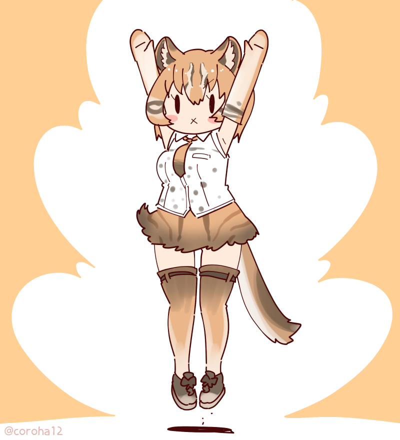 asian golden cat (kemono friends) drawn by coroha