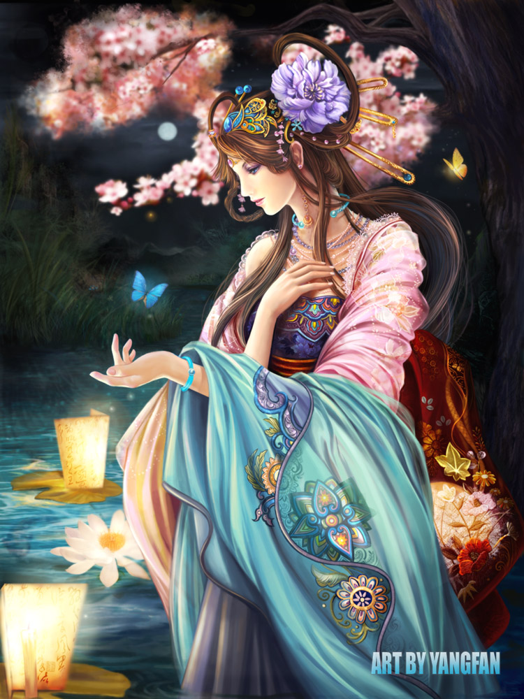 da qiao (real life) drawn by fan_yang_(jiuge)
