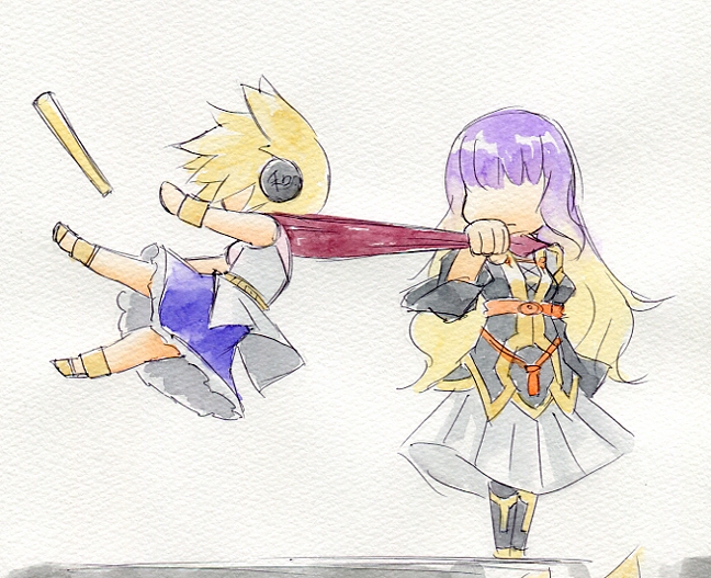 hijiri byakuren and toyosatomimi no miko (touhou) drawn by kawachi_koorogi