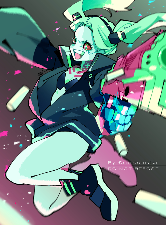 rebecca (cyberpunk and 1 more) drawn by nair_(mindcreator)