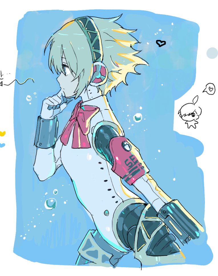 yuuki makoto and aigis (persona and 1 more) drawn by oxnxgolfqt76300