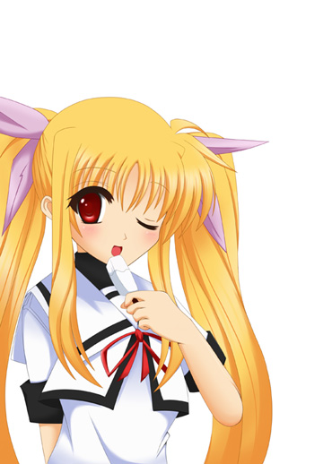 fate testarossa (lyrical nanoha and 2 more) drawn by kurono_yuzuko