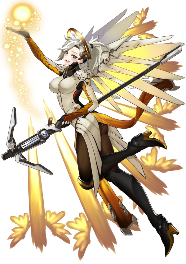 mercy (overwatch and 1 more) drawn by kaorihero