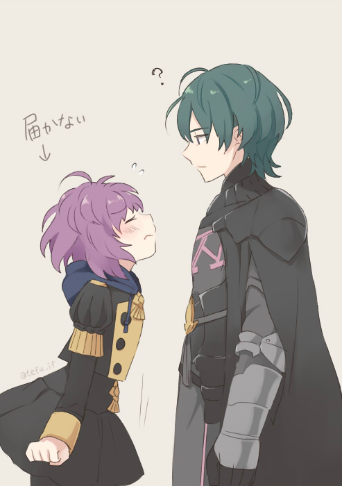 male byleth and bernadetta von varley (fire emblem and 1 more) drawn by tefutene