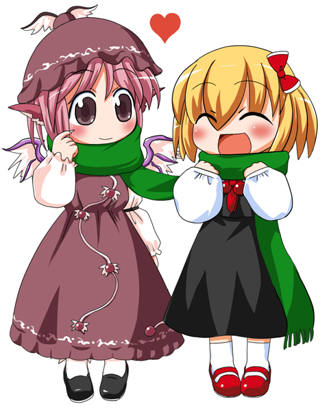 rumia and mystia lorelei (touhou) drawn by rokugou_daisuke