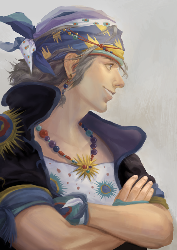locke cole (final fantasy and 1 more) drawn by shaharkem