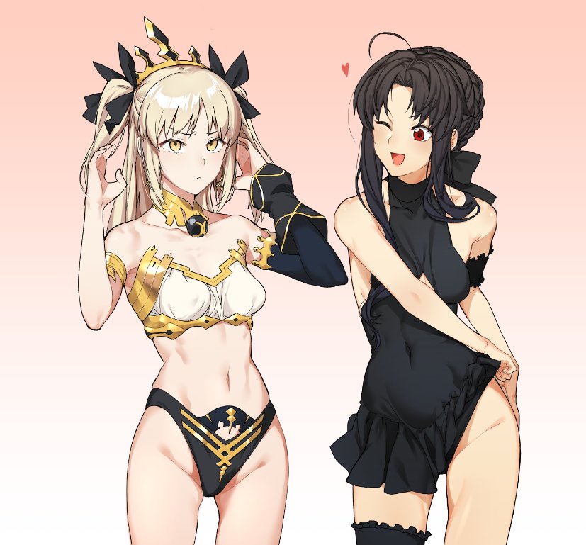 artoria pendragon, saber alter, and ishtar (fate and 1 more) drawn by k52